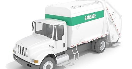高精度白色垃圾车3D模型免费获取指南